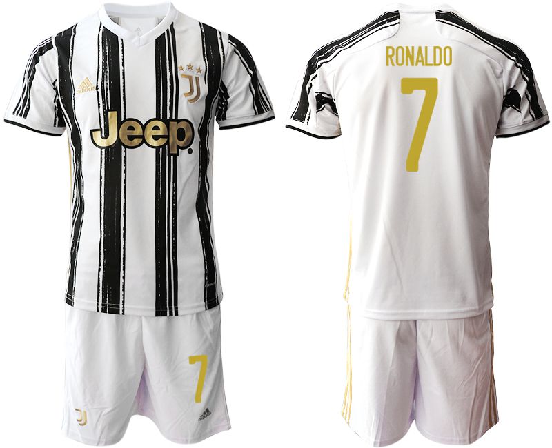 Men 2020-2021 club Juventus home #7 white Soccer Jerseys->juventus jersey->Soccer Club Jersey